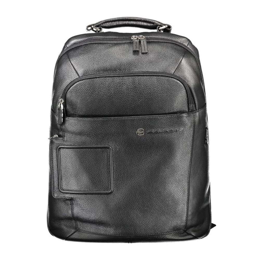 Piquadro Black Leather Men's Men's Backpack